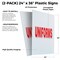 Signmission Uniforms, Plastic Signs Only 24 Inch x 36 Inch, Corrugated Plastic, 2PK CSB-2436-2PACK-Uniforms - alternate 2