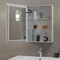 Fab Glass And Mirror 18in in. Frameless Round Mirror with Safety Backing, 1in Beveled Edge Wall Mounted Hooks Bathroom HC20X28-CB - alternate 6