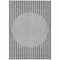 Homeroots 9' X 12' Gray And Ivory Striped Washable Indoor Outdoor Area Rug 597167 - alternate 8
