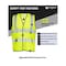 Northmon Safety High Vis Short Sleeve Solid Safety Vest - ANSI Class 2 - 2XL/3XL NM-SV-101-YW-2XL/3XL - alternate 6
