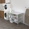 Amgood 30in D x 60in L Stainless Steel Table, Three Undershelves AMG WT-3060-3SH-Z - alternate 8