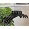 Nahanco 17in Black Plastic Middle Heavy Weight Shirt Hanger w/ Molded Grippers, 100PK 2505MG - alternate 6