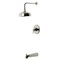 Kingston Brass Single-Handle Pressure Balanced Tub and Shower Faucet, Polished Nickel KB6336NDL - alternate 1