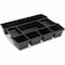 Universal High Capacity Drawer Organizer, 14 7/8 x 11 7/8 x 2.5, Plastic, Black UNV20120 - alternate 2