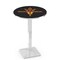 Holland Bar Stool Co 36" Chrome Arizona State Pub Table, Pitchfork, 36" dia. Top L217C3636ArizSt-F - alternate 1