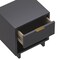 Manhattan Comfort Elara 18 in Solid Wood Nightstand in Charcoal Gray (1-Drawer) NS1794-5 - alternate 5