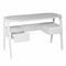 Homeroots 48" White Writing Desk With Two Drawers 402024 - alternate 8