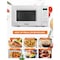 Commercial Chef 0.7 cu ft.  Countertop Microwave Oven Oven, White CHM7MW - alternate 5