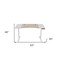 Homeroots 63" Adjustable Brown and White Standing Desk 528674 - alternate 3