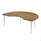Correll Kidney HPL Activity Table, 72 in W, 36 in L, 19 in to 29 in H, Particleboard, Medium Oak A3672-KID-06-14-09 - alternate 1