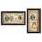 Homeroots Set Of Two The Wise Owls Black Framed Print Wall Art, 2PK 405897 - alternate 5