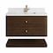 James Martin Vanities Allamari 36" Single Vanity, Sable w/ Single Hole 3 CM White Zeus Silestone Top D640-V36-SBL-3WZ - alternate 8