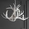 Jonathan Y Eldora 26" 4-Light Rustic Farmhouse Adjustable Resin Antler LED Chandelier, White JYL6301B - alternate 13