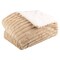 Lavish Home Faux Fur Throw Blanket 60x70-Inch Twin Blanket for Couch, Bed, or Chair Soft Throw with Plush, Taupe 66-THROW057-T - alternate 8