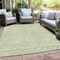 Homeroots 5' X 8' Mint Green And Ivory Geometric Washable Indoor Outdoor Area Rug 596124 - alternate 9