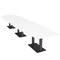Skutchi Designs Boat Conference Table With Power Unit, 48 in W, 192 in L, White HAR-BOT-48x192-DOU.BK-W960-NA - alternate 1