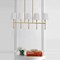 Jonathan Y Sophie 38.5" 5-Light Modern Midcentury Iron Linear LED Pendant, Brass Gold JYL9919A - alternate 9