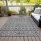 Homeroots 9' X 12' Gray Ivory And Gold Geometric Washable Indoor Outdoor Area Rug 612182 - alternate 7