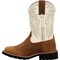 Rocky Youth Western Boot, 4.5 M, 8 in H, Brown and Bone RKW0462Y - alternate 5
