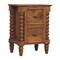 Homeroots 22" Brown Solid Wood Two Drawer Nightstand 701741 - alternate 7