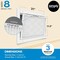 Simply 9.5x23.5x1 Merv 8, Pleated Air Filter, High Capacity, 6PK S-08-06-952351 - alternate 6