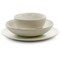 Gibson Elite 12 Piece Dreamweaver Round Earthenware Dinnerware Set in Matte White 135271.12 - alternate 6