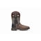 Durango Men's Waterproof Western Work Boot, 7 W, Steel Toe, 11 in H, Chocolate Safari/Elephant Black DDB0176 - alternate 4
