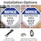 Signmission Notice Restricted Area Keep Out, 10 inch X 10 inch, Aluminum Metal Signs, 2PK OC-A-2PACK-10-176 - alternate 4