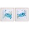 Homeroots Set Of Two Jeweled Crustacean White Framed Print Wall Art, 2PK 484170 - alternate 8
