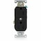Leviton Straight Blade Receptacle, 5-15R, 15 A, 125V AC, Flush Mount, Self-Grounded TBR15-E - alternate 1