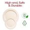 Smarty Had A Party 7.5" Ivory Vintage Round Disposable Plastic Appetizer/Salad Plates (120 Plates), 120PK 867IV-CASE - alternate 8