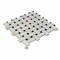 Apollo Tile Regalia 12x12 in. Ivory White, Black Matte Gres Porcelain Basketweave Mosaic Tile, 6PK VEL88OROBSKMOSA - alternate 11