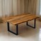 Homeroots 68" Brown And Black Solid Wood Sled Base Dining Table 379788 - alternate 3
