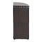 Happimess Chloe 15.56-Gallon All-Weather Wicker/Metal Corner Hideaway Outdoor Trash Can Brown HPM1200A - alternate 8