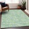 Homeroots 5' X 8' Mint Green Blue And Beige Abstract Washable Indoor Outdoor Area Rug 602570 - alternate 8