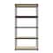 Space Solutions 1000 Riveted Steel Shelving 5-Shelf Unit, 12D x 30W x 60H, Black 22541 - alternate 10