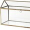 Homeroots 6" Clear And Gold Glass And Metal Box 392579 - alternate 8