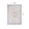 World Rug Gallery Blue Vintage Medallion Washable Rug - Flat Pile for Living Room or Kitchen 4 ft x 6 ft WR170BLUE4X6 - alternate 6