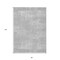 Homeroots 8' X 10' Silver And Gray Abstract Washable Indoor Outdoor Area Rug 588795 - alternate 9