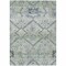 Homeroots 10' X 14' Artichoke Green Denim Blue And Silver Floral Washable Indoor Outdoor Area Rug 588857 - alternate 8