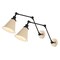 Jonathan Y Rover 7" Classic Industrial Metal Adjustable Arm LED Wall Sconce, Almond/Black, 2PK JYL7462F-SET2 - alternate 1