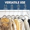 Lifemaster Velvet Hangers, Swivel Hook, Non-Slip, Heavy Duty, Holds 10 lbs, White, 5PK LMVEL5WH - alternate 6
