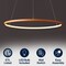 Jonathan Y Brice 23.75" Modern Contemporary Metal Round Dimmable Integrated LED Pendant, Orange JYL7203G - alternate 13