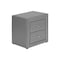 Homeroots 21" Gray Wood Two Drawer Nightstand 489773 - alternate 9