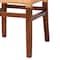 Baxton Studio Caspia MidCentury Modern Walnut Brown Mahogany Wood and Natural Rattan 2Piece Dining Chair Set 211-2PC-12760-ZORO - alternate 8