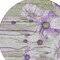 Homeroots 8' Purple And Lavender Round Floral Washable Indoor Outdoor Area Rug 582766 - alternate 7