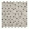 Andova Tiles Pixie Moka Brown 3/4-in. Penny Round Fabric Look Matte Glass Wall & Floor Mosaic Tile ANDPIX224 - alternate 4
