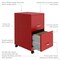 Space Solutions 14.25 in W 2 Drawer Mobile Vertical File Cabinet, Lava Red 24410 - alternate 13