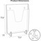 Acrimet Pocket File Holder Vertical Brochure Display (Wall or Countertop, Letter, Smoke) 863.1 - alternate 8