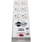 Tripp Lite Power Strip, Surge, Tel/DSL Protection, 5-15R, 5-15P, 6 ft., Light Gray TR-6FM - alternate 1